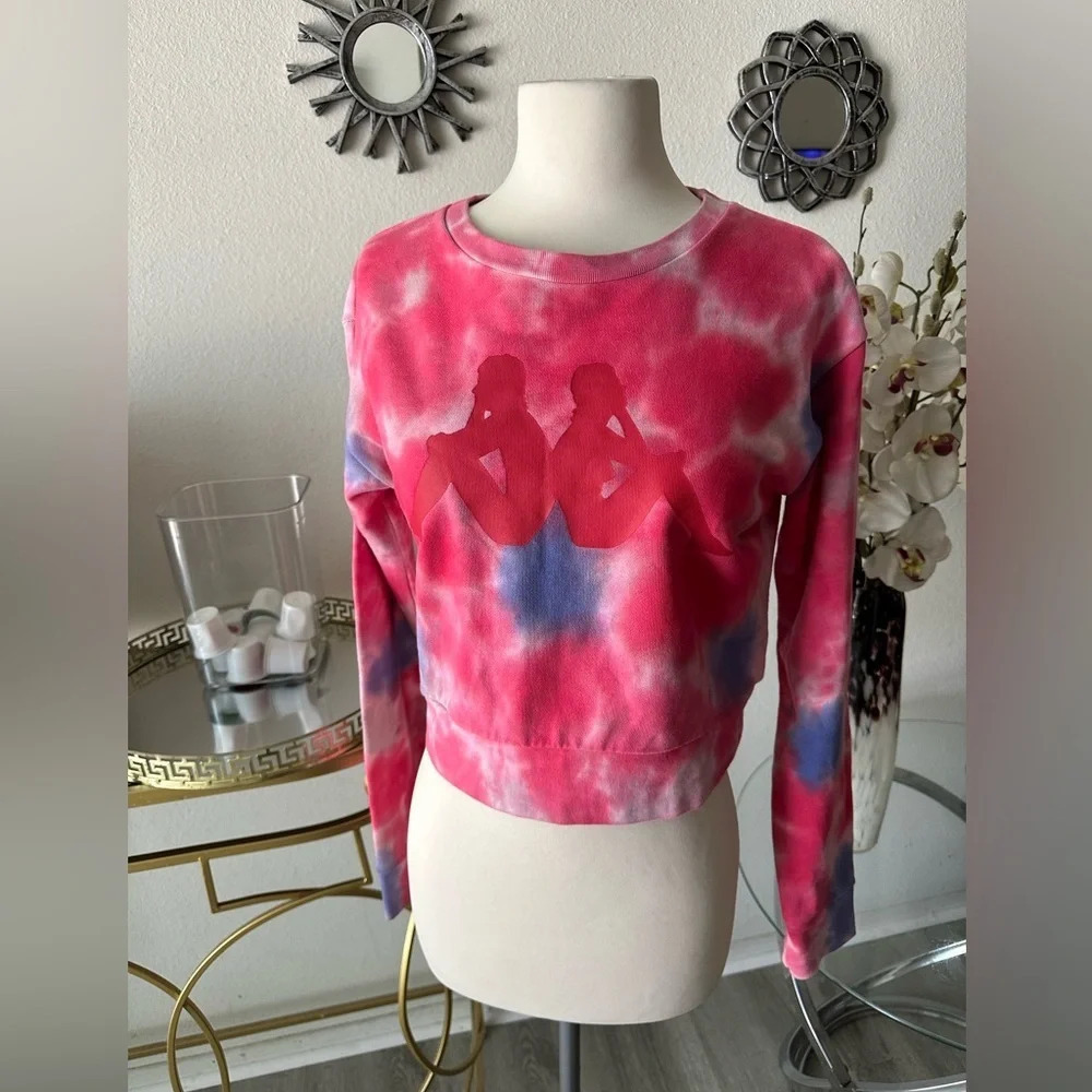 Kappa full of colors Tie dye sweatshirts size XS